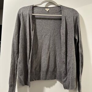 Gray Women's Cardigan Sweater